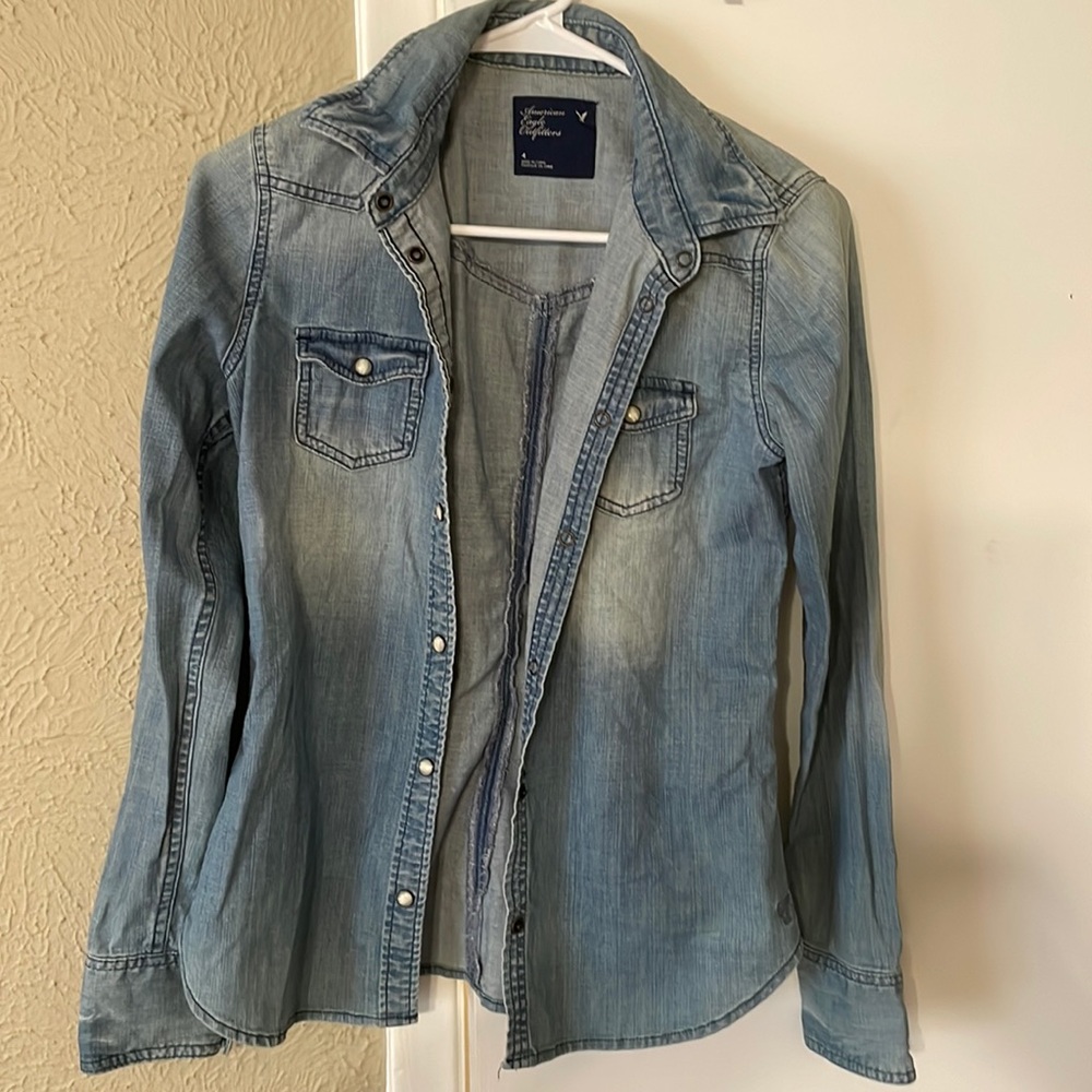Button Down Jean Shirt